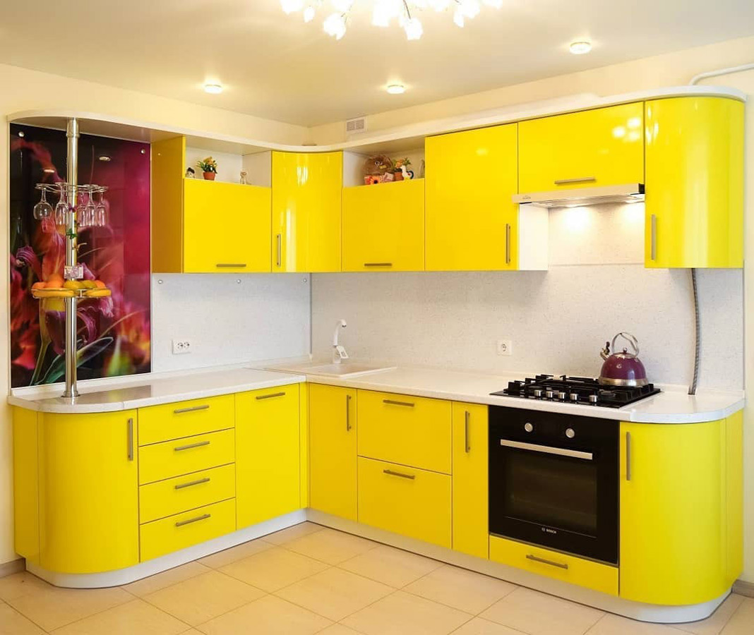 Желтая Кухня Дизайн